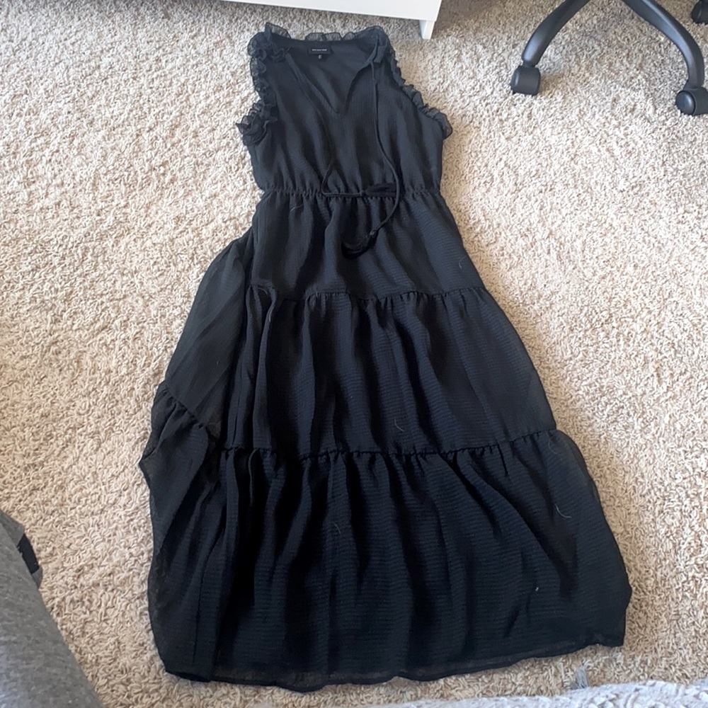 Black maxi dress